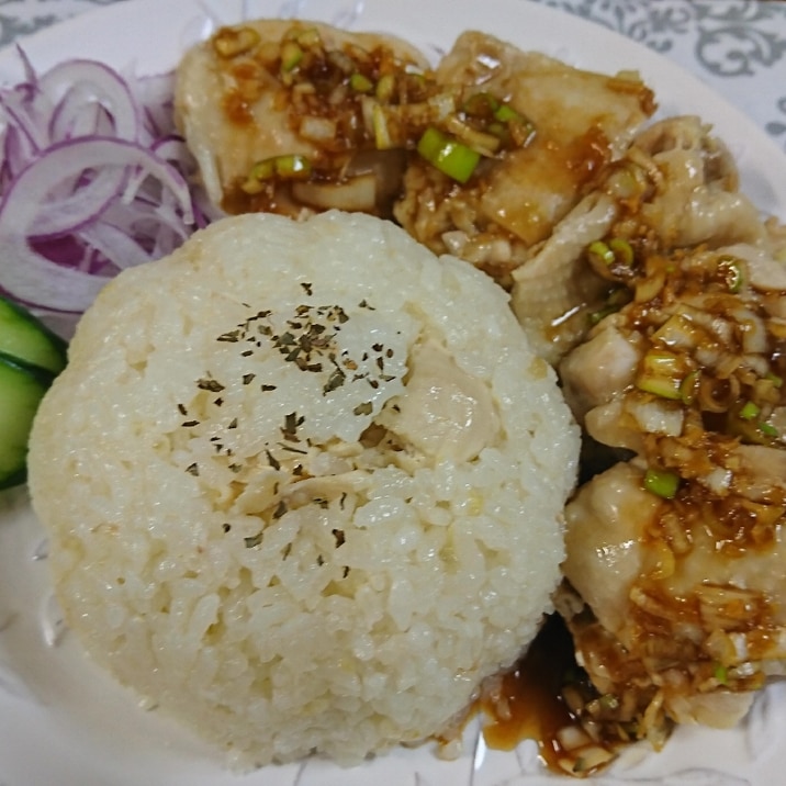 炊飯器で簡単に!絶品カオマンガイ!